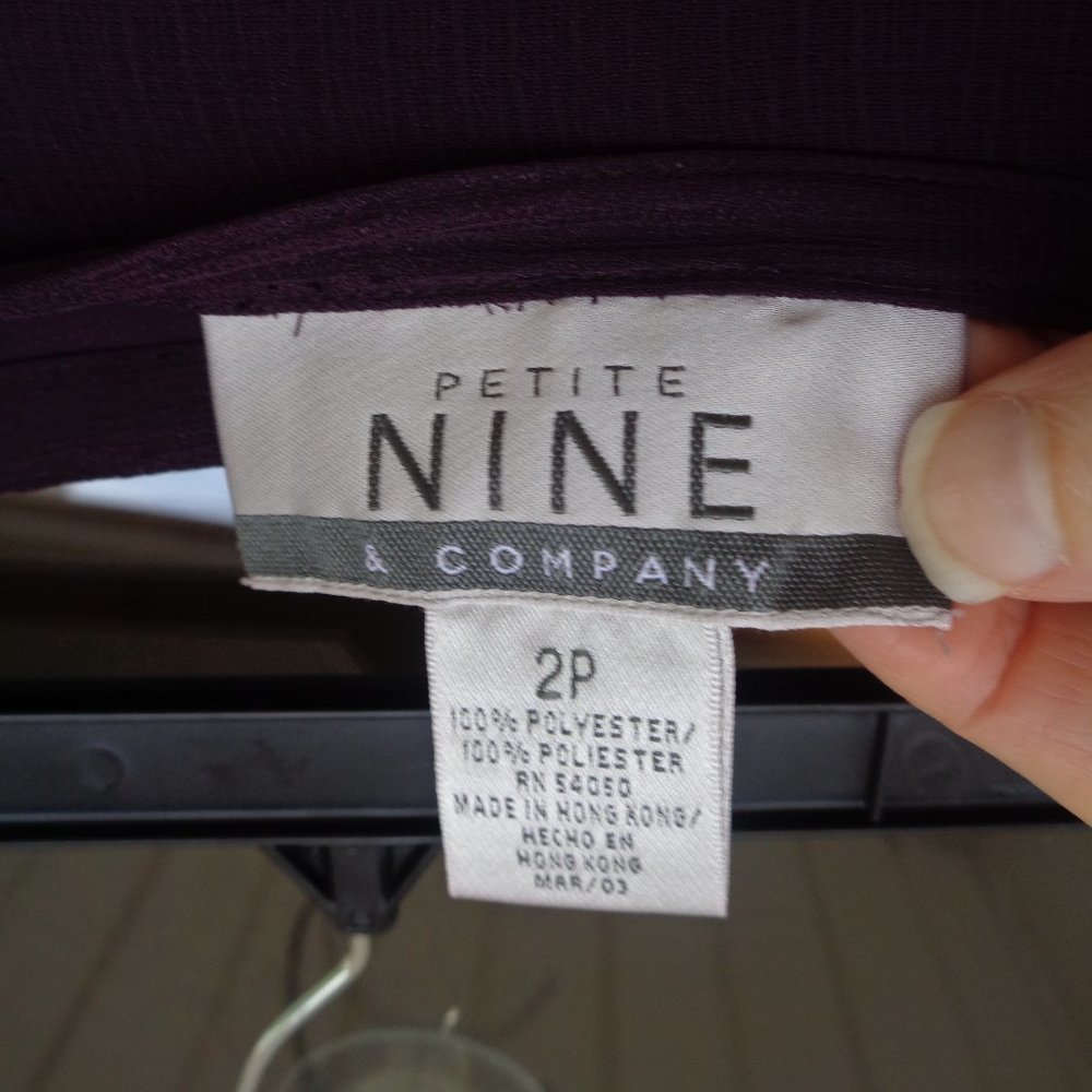 Vintage Y2K skirt w/ slit metallic & sequin accent size 2P - Picture 8 of 14